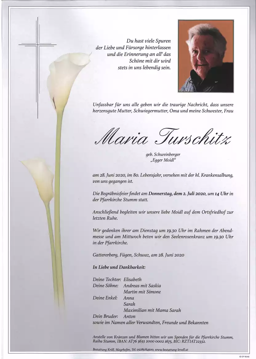 Parte von Maria Turschitz